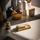 image 2 of The Just Slate Company Stag Prince Oak Soap Dish & Soap Set