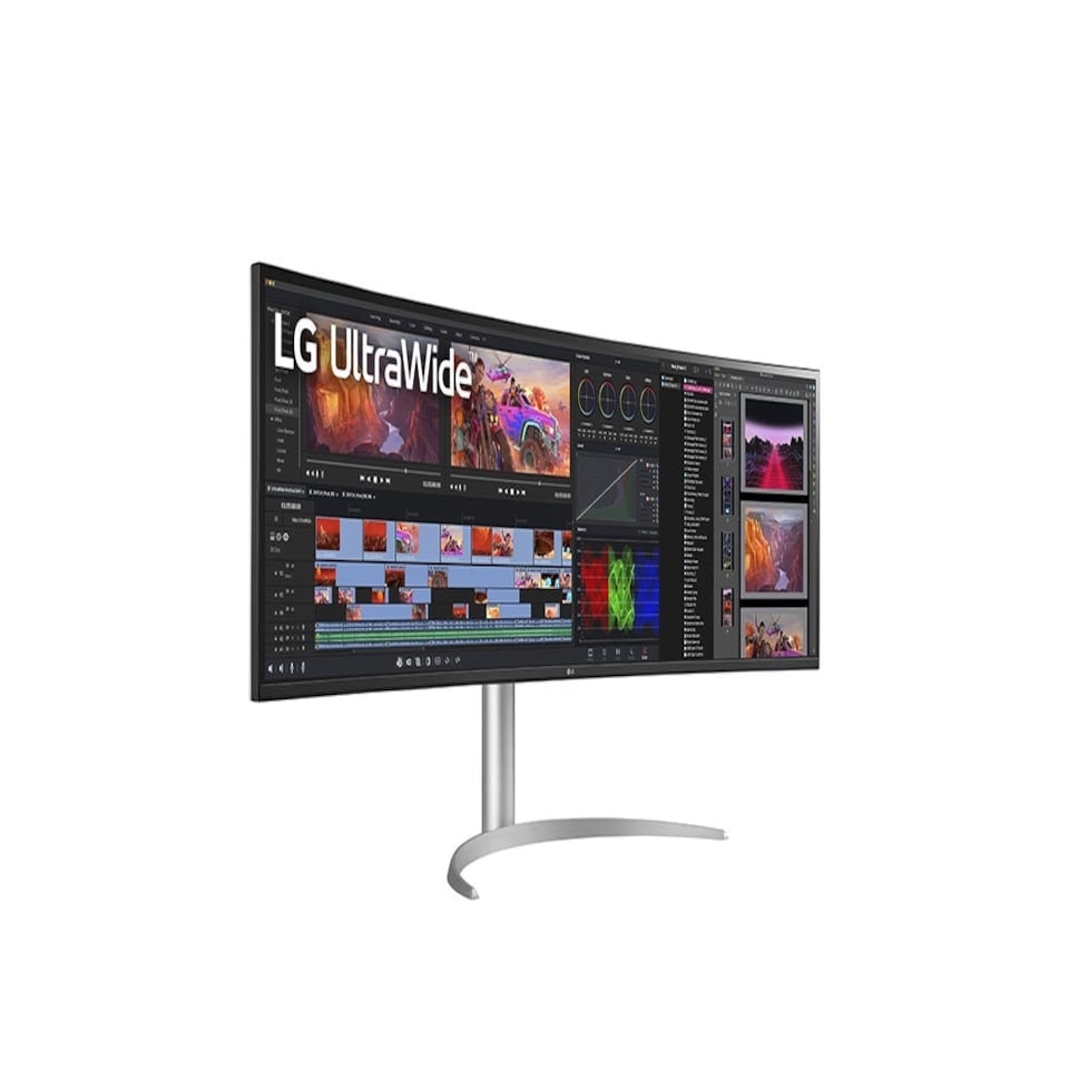 image 1 of LG 49WQ95C-W computer monitor 124.5 cm (49") 5120 x 1440 pixels UltraWide Dual Quad HD Silver