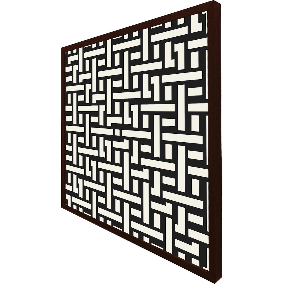 image 1 of Woven pattern (Picture Frame) Brown | Oak | S