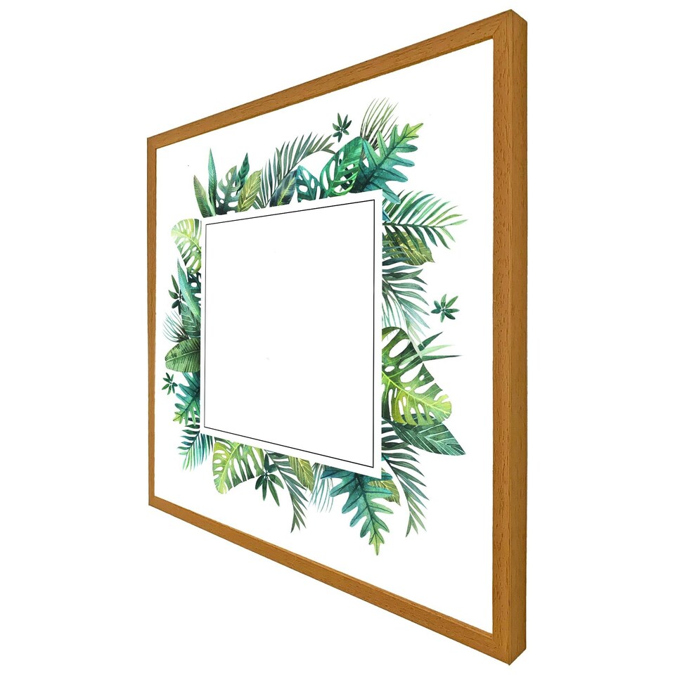image 1 of Square botanical border (Picture Frame) Grey | S