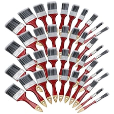 40pc Painting and Decorating Synthetic Paint Brush Brushes Set 1" - 2.5" Width