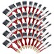 image 1 of 40pc Painting and Decorating Synthetic Paint Brush Brushes Set 1" - 2.5" Width
