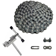 Sport Direct Bike MTB Chain 1/2 x 3/32 7-8 Speed with Chain Rivet Extractor Tool 114 Links