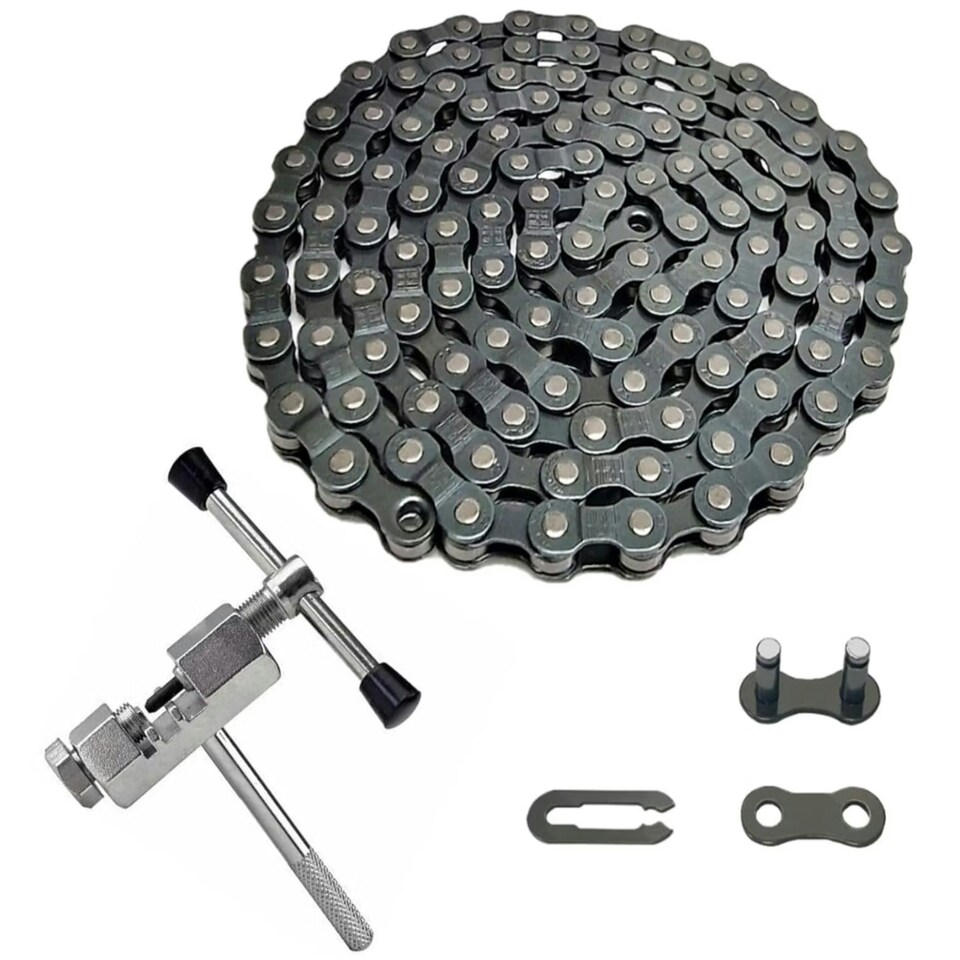 image 1 of Sport Direct Bike MTB Chain 1/2 x 3/32 7-8 Speed with Chain Rivet Extractor Tool 114 Links