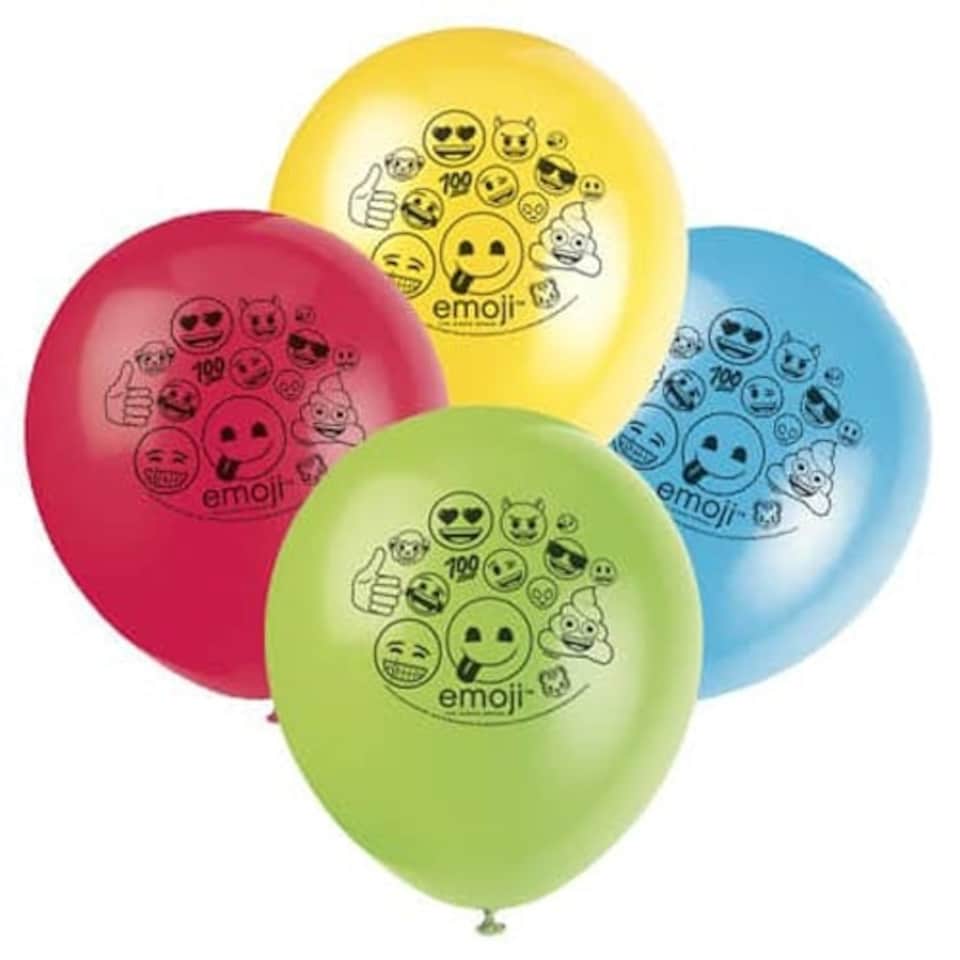 Emoji Biodegradable Latex Balloon 30cm / 12 in - Pack of 8