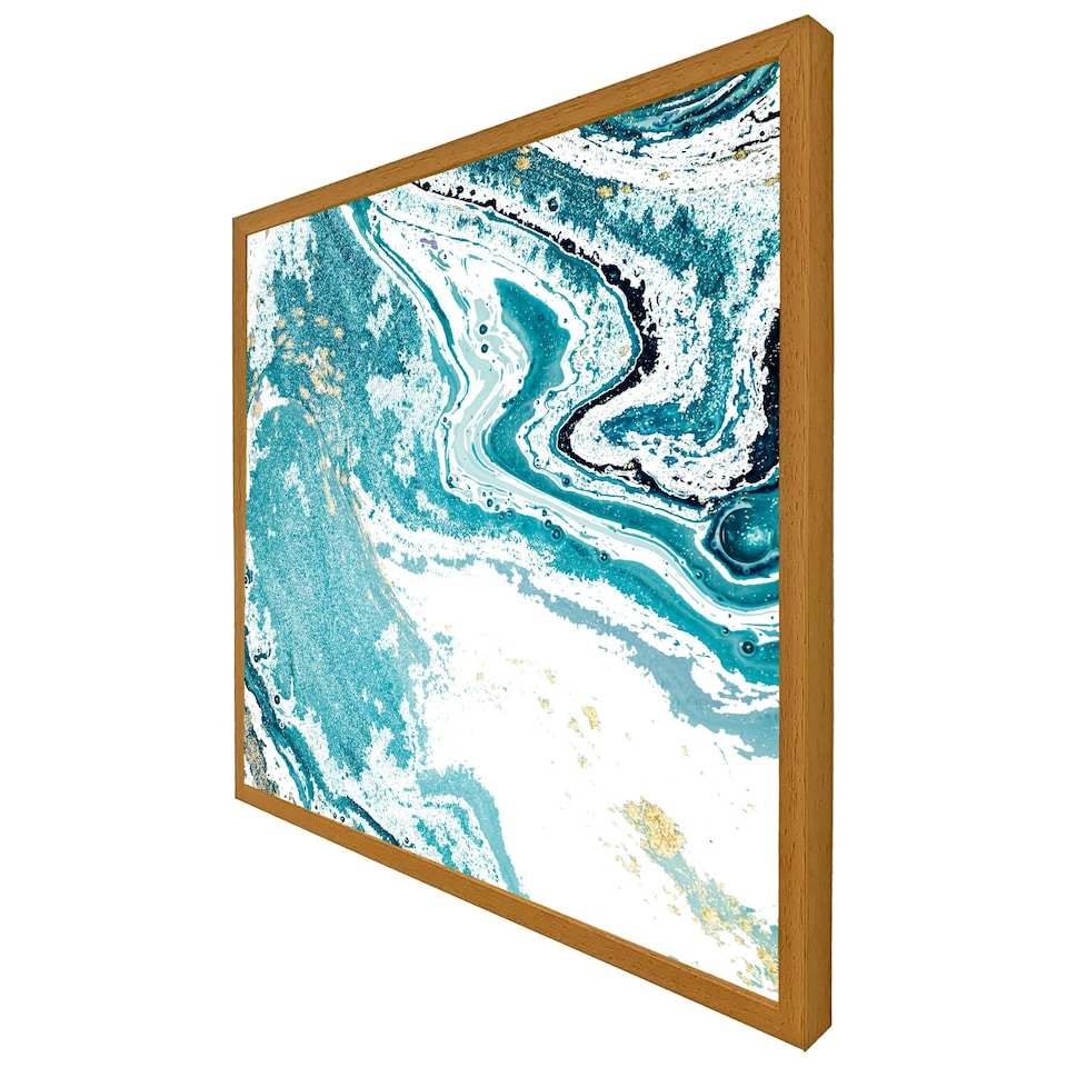 image 1 of Blue marble (Picture Frame) Brown | M