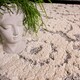 image 4 of KUKOON Grey Cream Floral Plush Loop Pile Living Room Area Rug 160cm x 230cm Grey