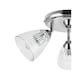 image 5 of COSYLYTE Athella Bathroom 3 Light Modern Ribbed Glass Spotlight - Chrome Base | Chrome | 1