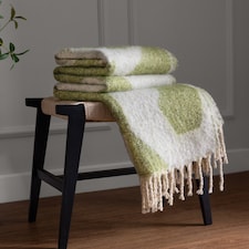 Hoem Meta Jacquard Tasselled Throw