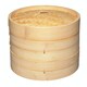 image 1 of KitchenCraft Steaming Basket Wood Bamboo 2 Tier 25cm