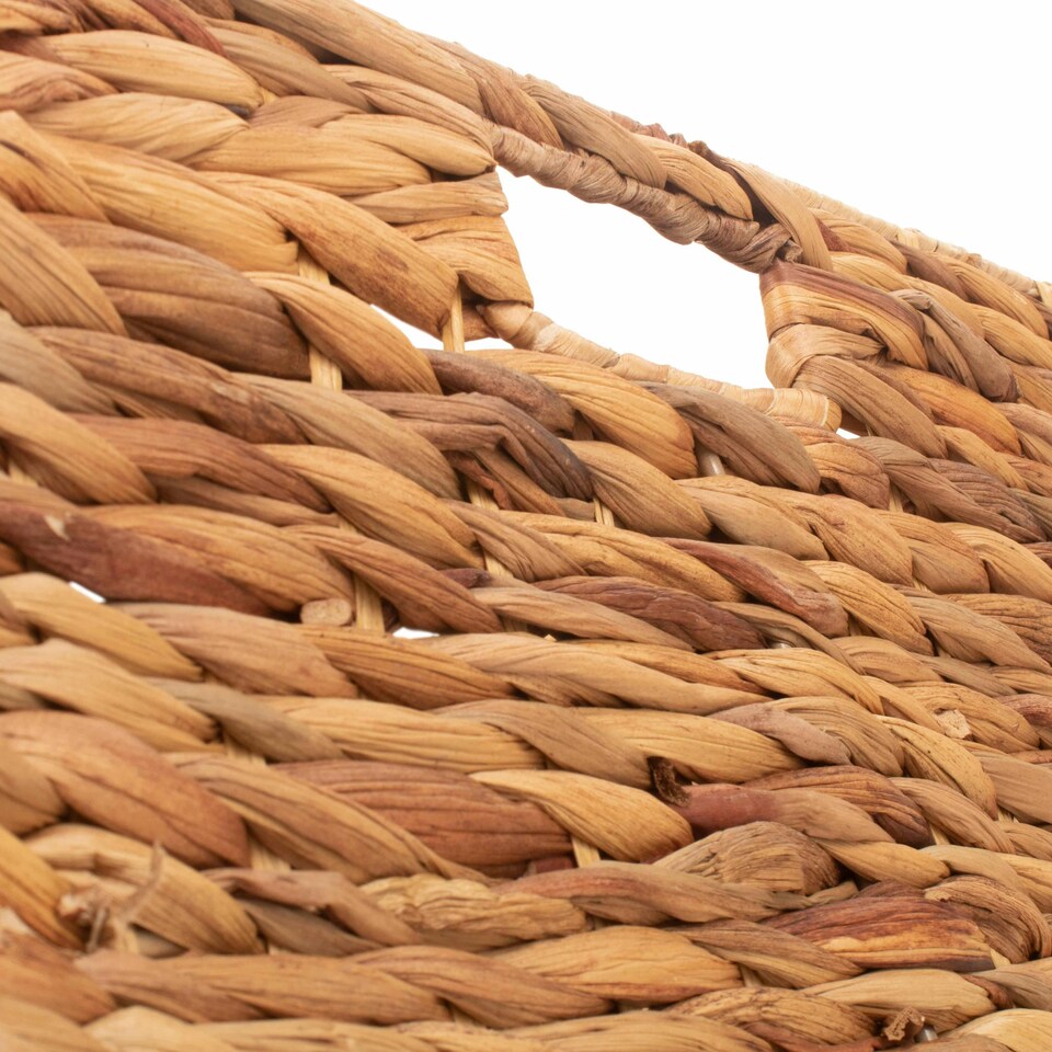 image 1 of Water Hyacinth Square Storage Basket Brown | Brown | M