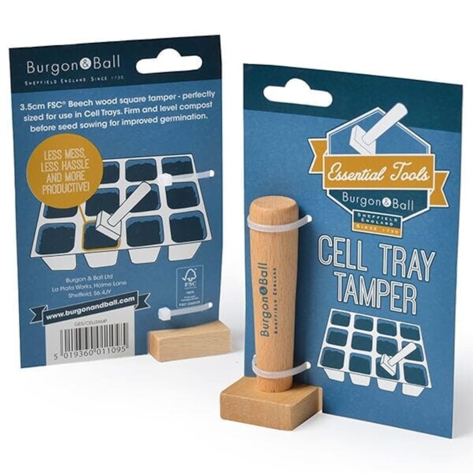 image 1 of Marshalls Garden Cell Tamper 3.5 cm FSC Beech Wood