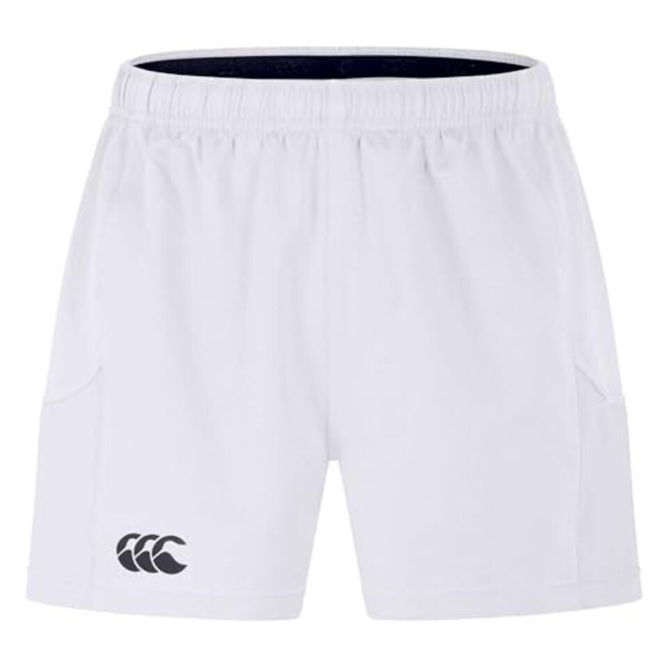 image 1 of Canterbury Men's Professional 2.0 Shorts | Rugby Shorts | Ccc Logo Gym Shorts, White, S