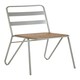 image 2 of Interiors by Premier Grey Metal Chair, Comfy Pink Metal Outdoor Chair, Effortless Cleaning Metal Chair