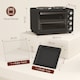 image 7 of HOMCOM 28L Countertop Toaster Oven with 2 Hot Plates, Grill, Roast, Bake