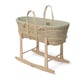 image 2 of Clair de Lune Organic Palm Moses Basket With Rocking Stand - Sage