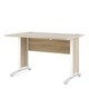 image 2 of Prima Desk 120cm in Oak with White Legs