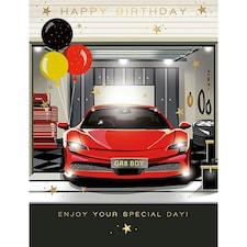 Words 'n' Wishes Traditional Open Birthday Card for a Male, Birthday Card for Male, Multi-Coloured 197 x 152 mm