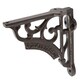 image 1 of Hammer & Tongs Ornate Iron Shelf Bracket - D120mm - Black