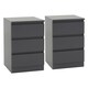 image 5 of Malvern 4 Piece Bedroom Set With 2 Door Double Wardrobe Grey