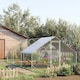 image 2 of PawHut Walk In Chicken Run Large Galvanised Chicken Coop w/ Cover 6 x 3 x 2m