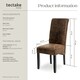 image 6 of Dining Chair - ergonomic seat shape, high backrest, padded, faux leather | Brown | antique brown | 4