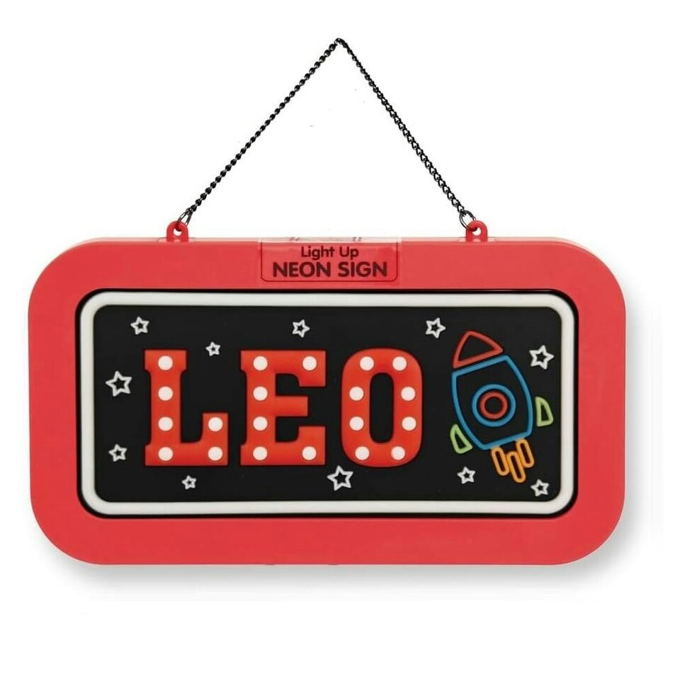 History & Heraldry Light Up Neon Name Sign - Leo