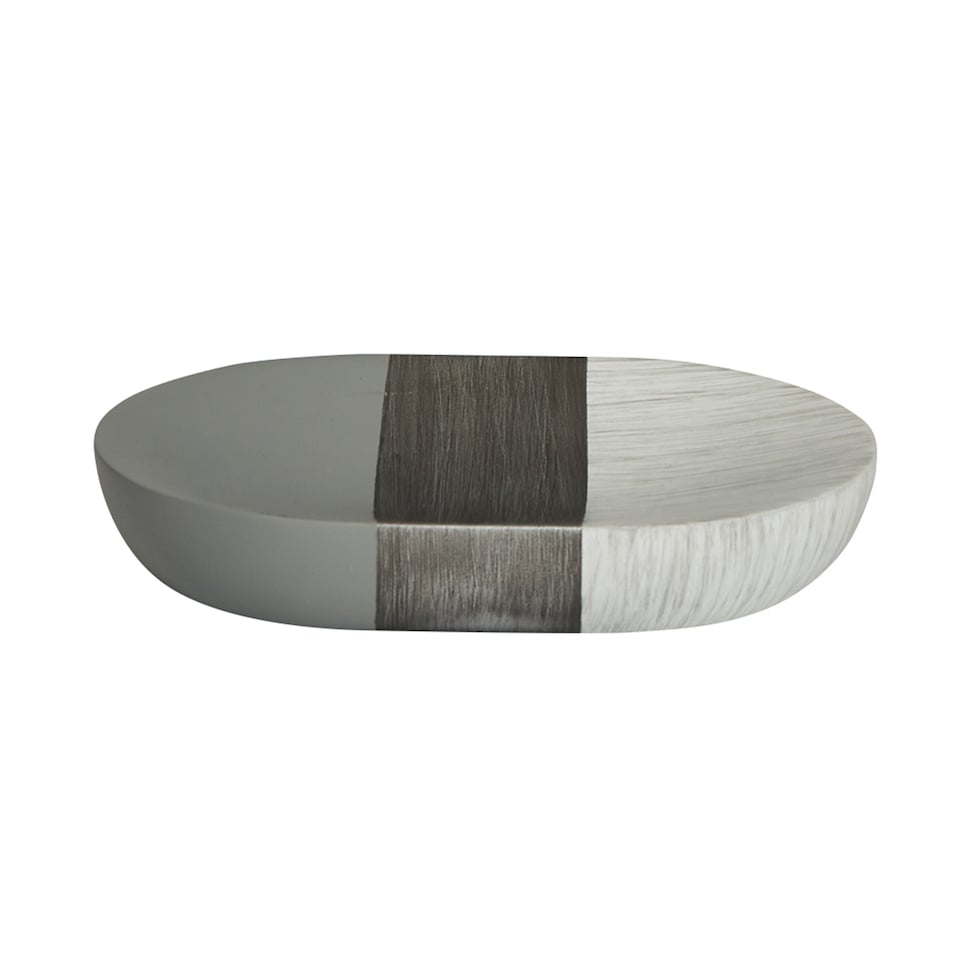image 1 of Showerdrape Luxe Grey/White Soap Dish | Multi | 1