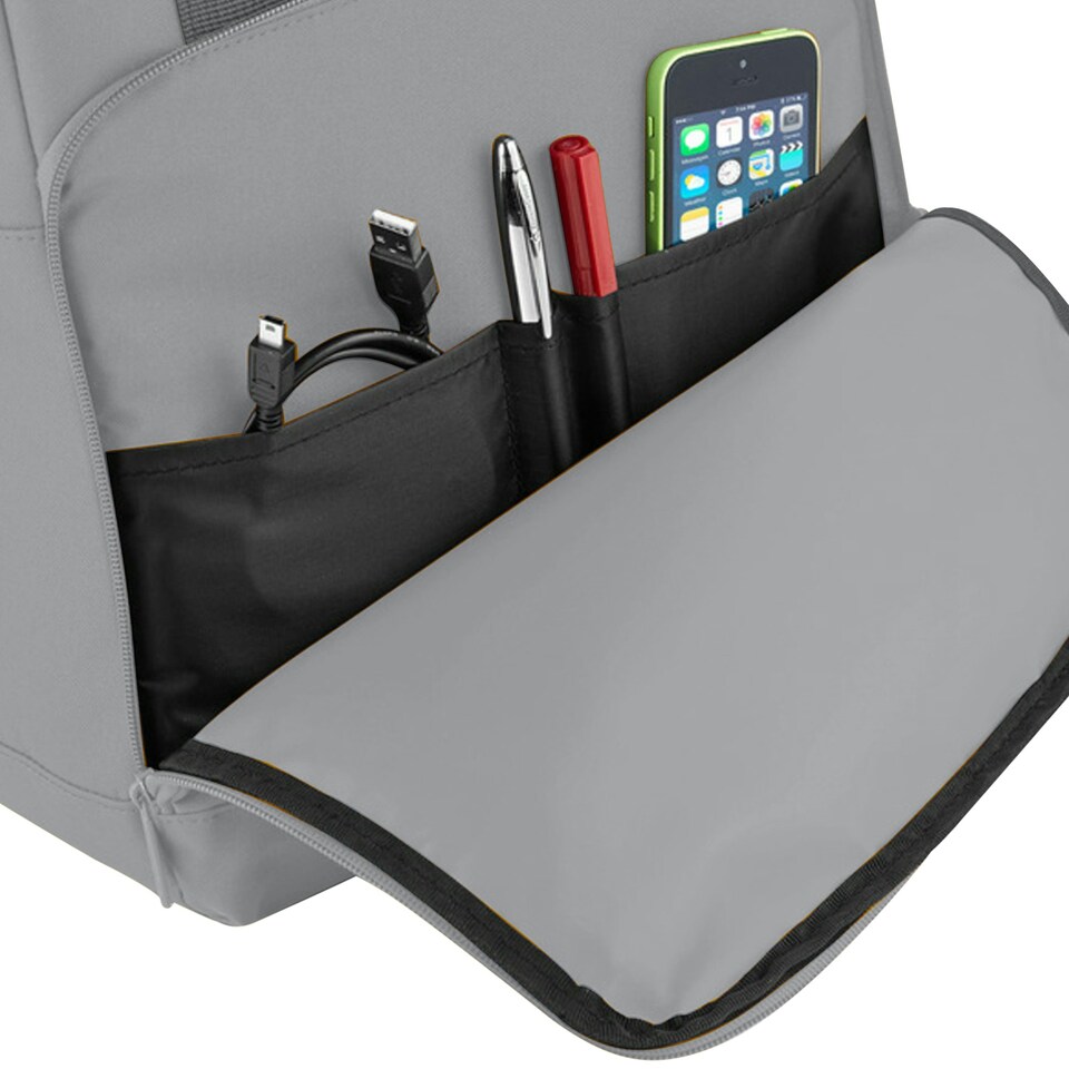 image 1 of BagBase Twin Handle Roll-Top Backpack - Light Grey - One Size