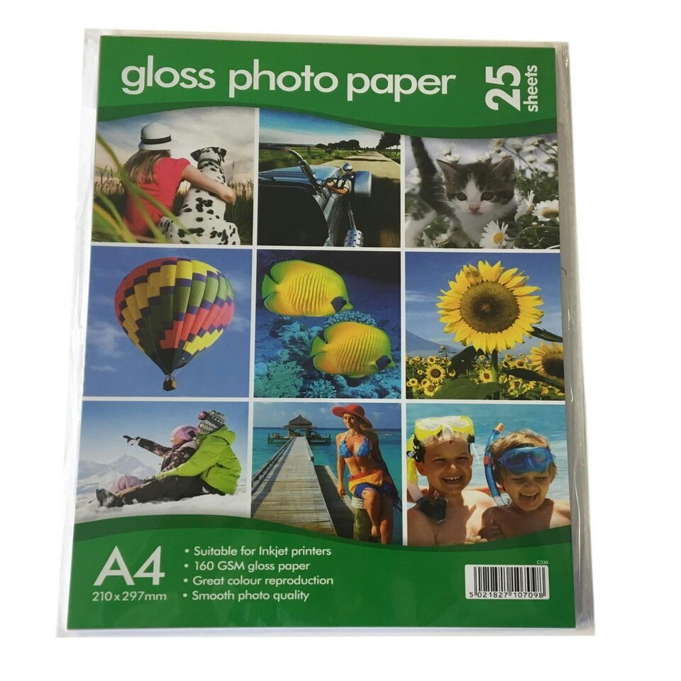 image 1 of 25 A4 Gloss Photo Paper 160gsm