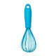 image 1 of Interiors by Premier Blue Pink Silicone Whisk, Non-Stick, Heat-Resistant to 240°C, Ergonomic Handle with Hanging Loop