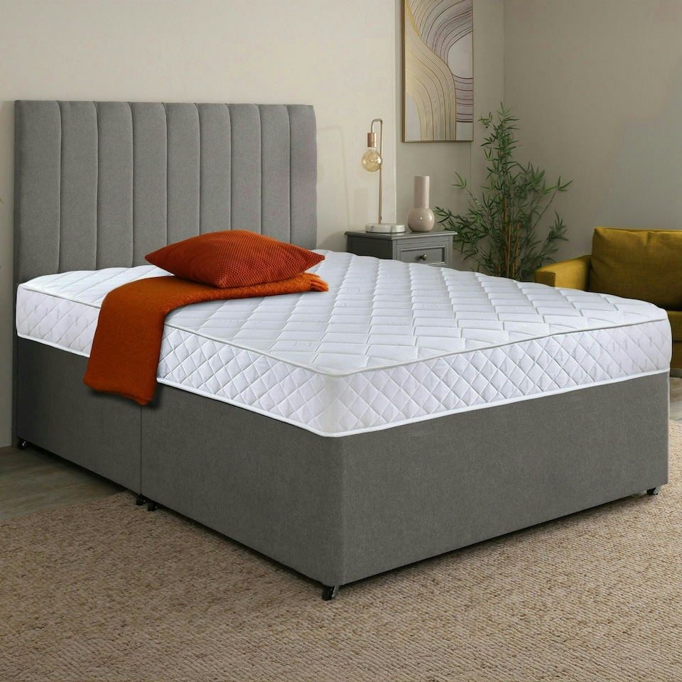 image 1 of Cooltouch Plus Diamond Essentials Foam Free Pinna-Coil Mattress White | Double