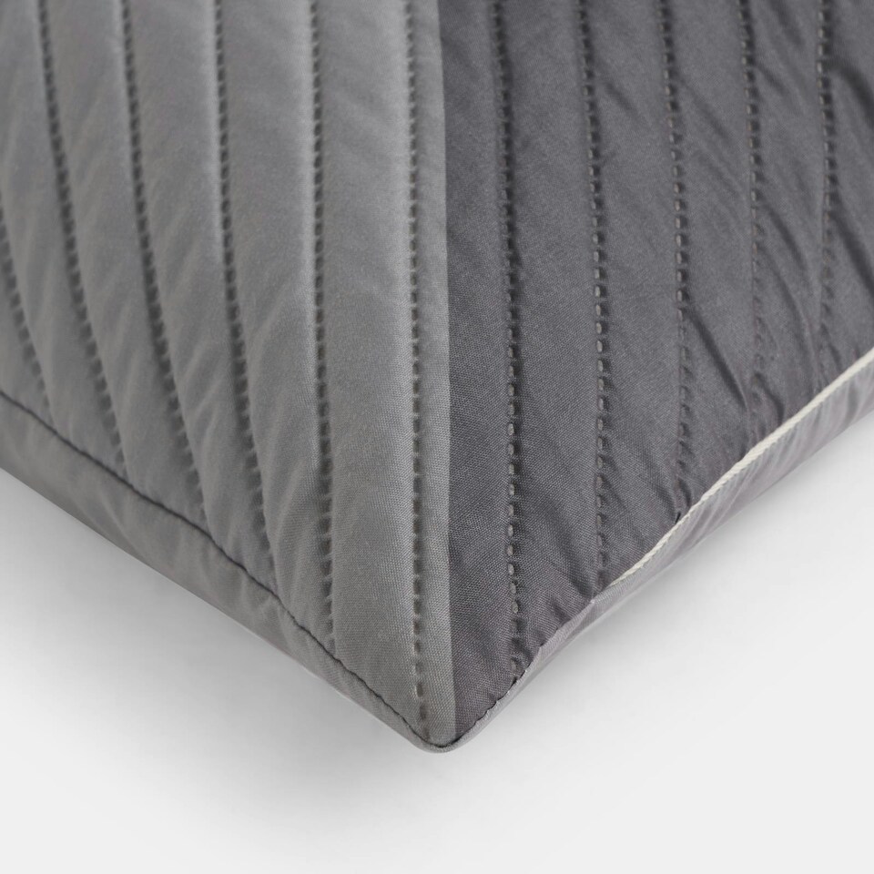image 1 of OHS 2 x Ralph Geometric Pinsonic Filled Cushions, 45x45cm - Grey