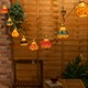 image 1 of ValueLights 10 x Battery Operated Outdoor Multi Coloured Rattan Garden String Lights