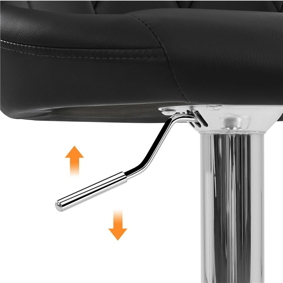 image 1 of Yaheetech  Set of 2 Faux Leather Swivel Bar Stools