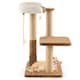 image 2 of COSTWAY Cat Tree 112cm Modern Kitty Tower w/Padded Perch