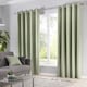 image 1 of Fusion Sorbonne Eyelet Curtains Green
