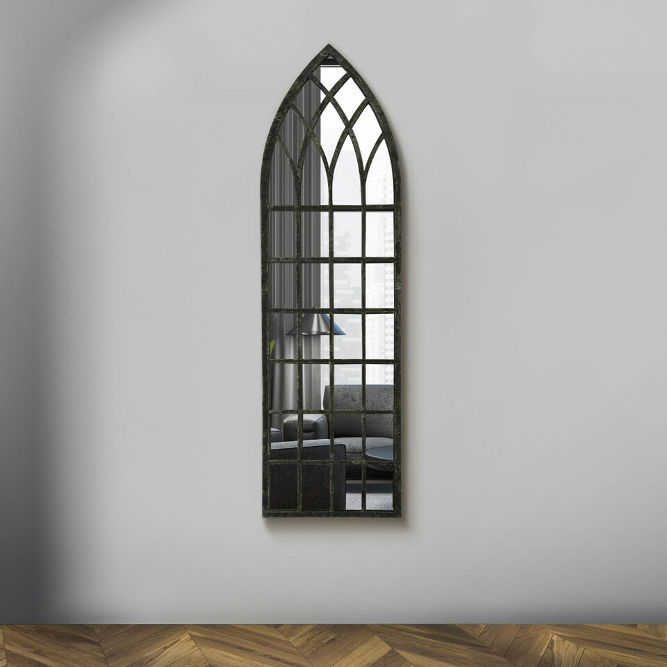 image 1 of Somerley Rustic Arch Large Garden Mirror 140 x 40.5 CM N/A