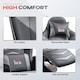 image 5 of HOMCOM Massage Recliner Chair with Remote, PU Leather Recliner Armchair Grey | Grey