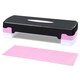 image 1 of Aerobic Stepper Yoga Step Board Gym Fitness Exercise Cardio Adjustable Blocks Pink