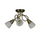 image 3 of Bradford Antique Brass Ceiling Light Gold