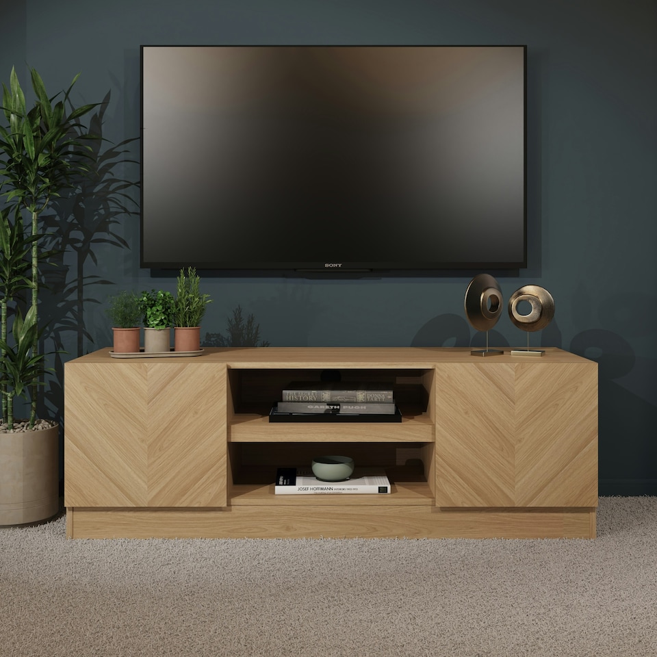 image 1 of GFW Catania TV Unit - Euro Oak