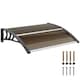 image 1 of Outsunny Outdoor Window Door Canopy with Awning Porch UV Water Cover Brown | Brown | Brown | 100 x 75 x 23 cm | 1