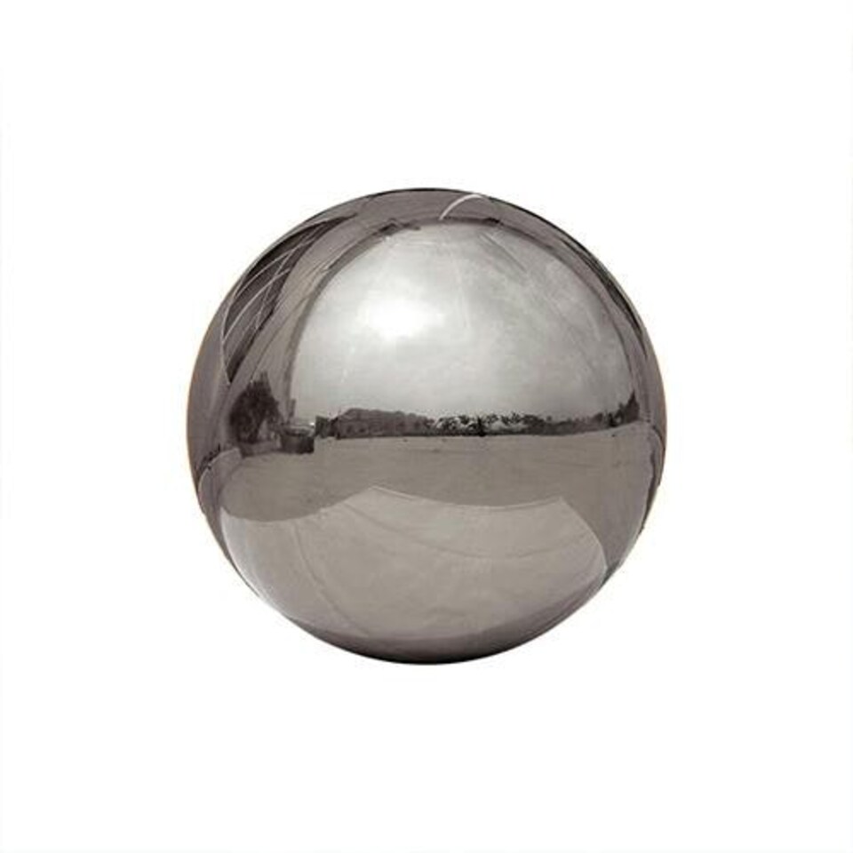image 1 of Shiny Silver Mirror PVC Giant Balloon 80cm Silver
