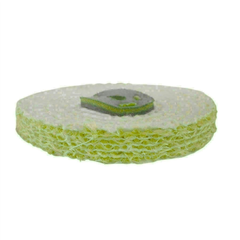 image 1 of Coarse Sisal Fast Cut Buffing Polishing Mop 4" x 0.5" 1 Row With Compound 250g