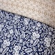 image 2 of Eleanor Floral Microfibre Reversible Duvet Cover Set with Pillowcase Blue | Double