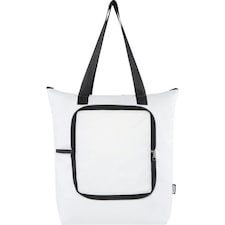 EcoFold RPET Foldable 15L Cooler Tote Bag - White - One Size