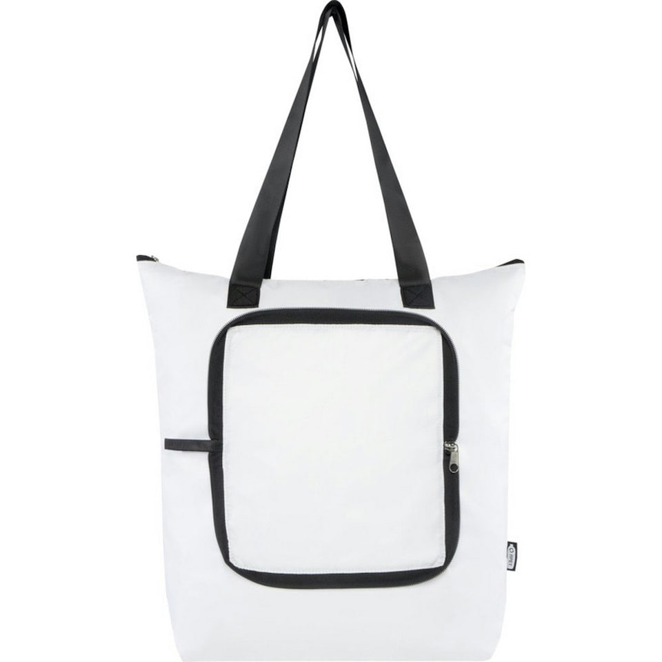 image 1 of EcoFold RPET Foldable 15L Cooler Tote Bag - White - One Size