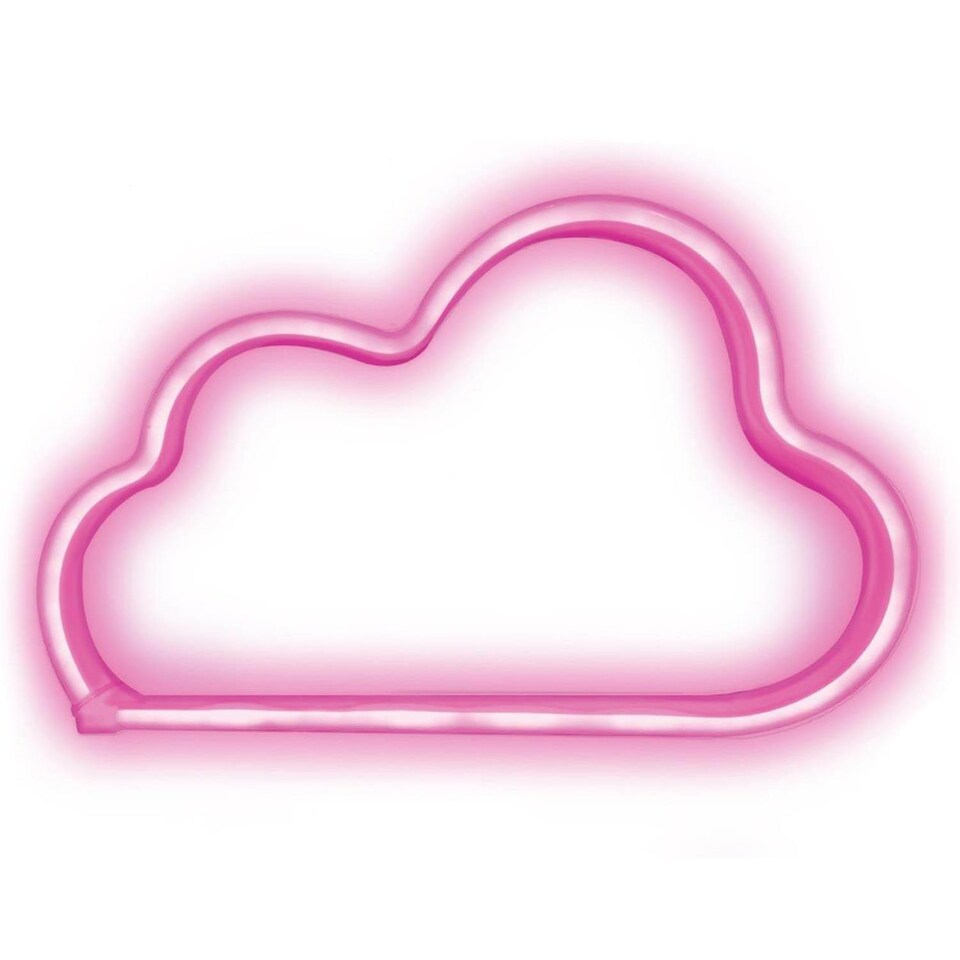 image 1 of Haven Cloud Neon LED Wall-Mounted Light - Soft Pink Decorative Hanging Lamp