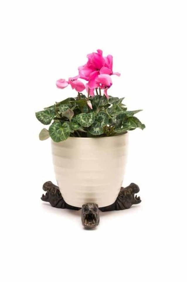 image 1 of Hippo Plant Pot Feet - Set of 3 | Bronze